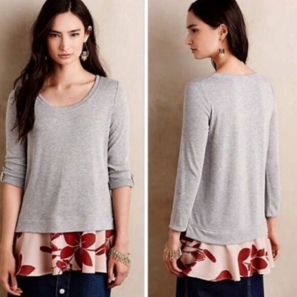 Anthropologie Layered Swing Blouse - Picture 1 of 8